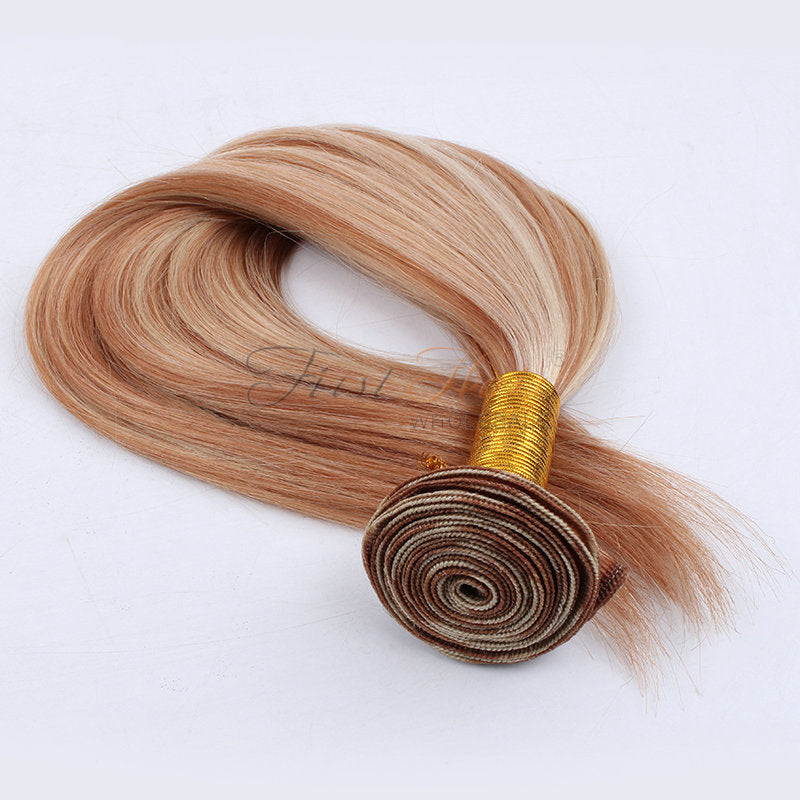 ExPress Hot Selling 7A Virgin Human Hair Silky Straight Highlight 613/27# 20inch