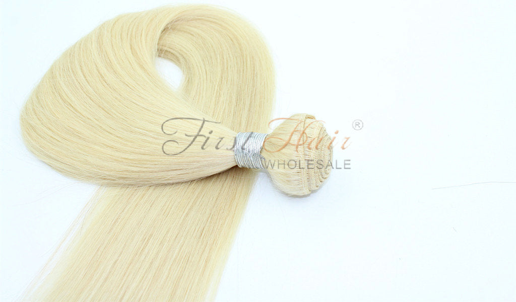ExPress Blonde Color Straight Hair Weave Top Grade 7A Virgin Brazilian Hair