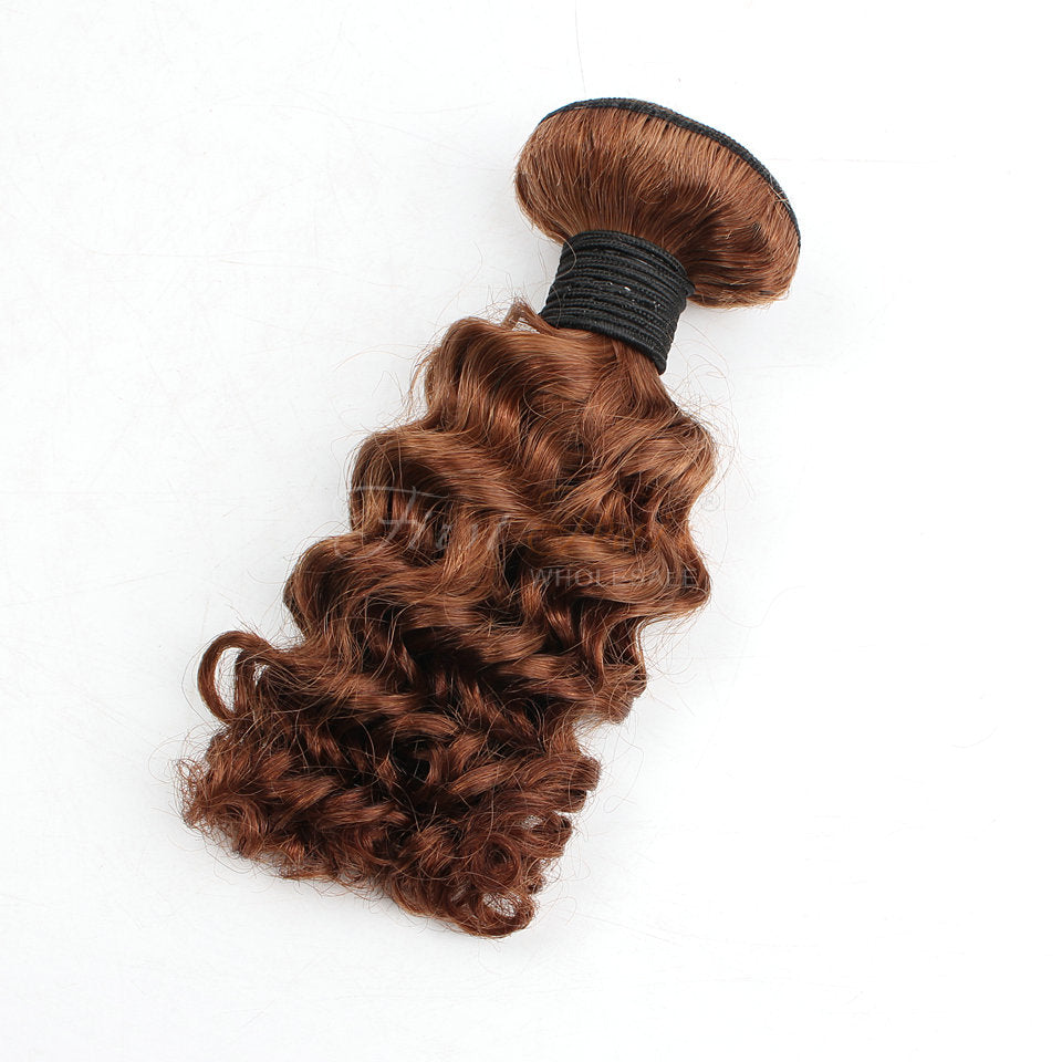 ExPress Deep Wave Bundles 10inch in 30# 7A Malaysian Virgin Human Hair