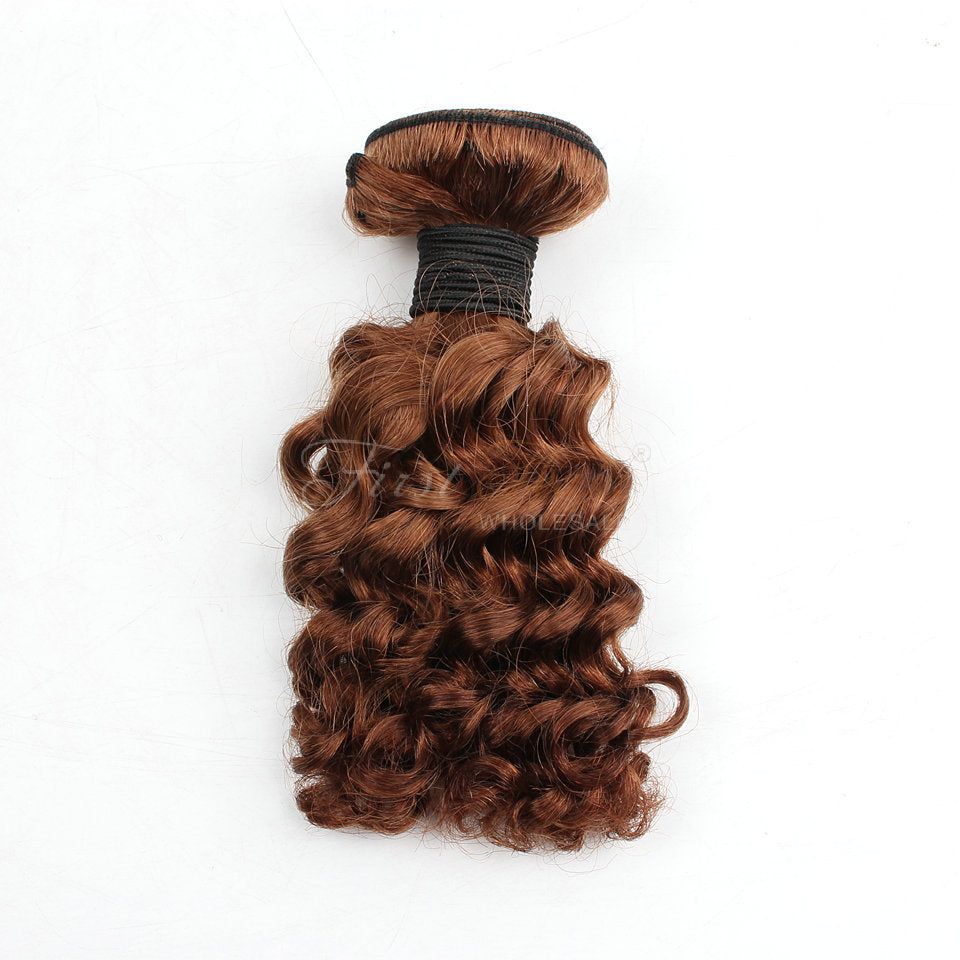 ExPress Deep Wave Bundles 10inch in 30# 7A Malaysian Virgin Human Hair