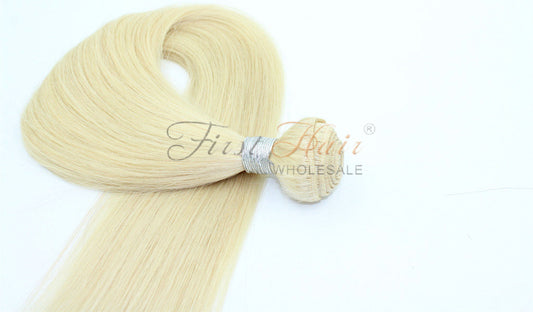 ExPress Blonde Color Straight Hair Weave Top Grade 7A Virgin Brazilian Hair