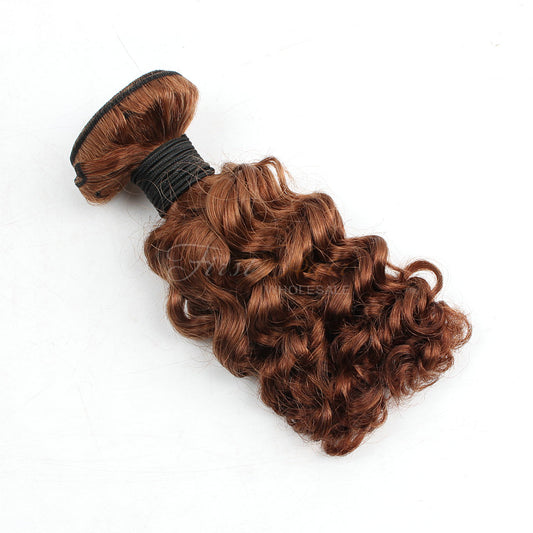 ExPress Deep Wave Bundles 10inch in 30# 7A Malaysian Virgin Human Hair